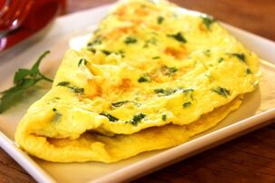 Steam omelet omelet para sa gastritis sa panahon ng isang paglala
